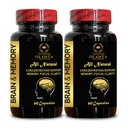 Mind Matrix Brain Boost Capsules - Natural Cognitive Support with Bacopa Monnieri, Ginkgo Biloba & Alpha-GPC for Enhanced Clarity & Focus - 2 Bottles