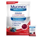 Mucinex Instasoothe ζάχαρη δωρεάν σταγόνες βήχα, Βήχας Ιατρική για ενήλικες με Dextromethorphan HBr, μη μενθόλης βήχας σταγόνες, βήχας καταπιεστική Lozenges, μικτή μούρα Medicated Cough Drops, 40ct