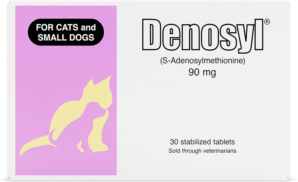 Nutramax Denosyl Liver and Brain Health Supplement for Small Dogs and Cats, Με S- Αδενοσυλομεθειονίνη (SAMe), 30 δισκία
