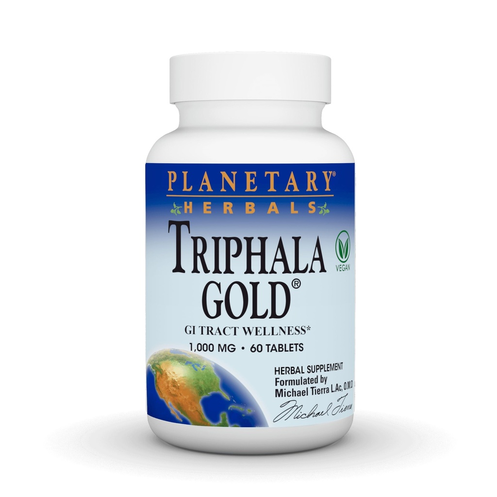 Planetary Herbals Triphala Gold 1000mg - 60 Tablets