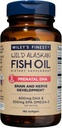 Wiley's Finest Wild Alaskan Fish Oil Prenatal DHA - 900mg EPA και DHA Omega-3s για έγκυες γυναίκες και θηλάζουσες μητέρες - 180 Softgels (90 Prenatal Vitamin Servings)