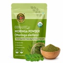Spice Magic Organic Moringa Powder 8oz (226g) | USDA Organic Moringa Oleifera Leaf Powder | 100% Pure, Lab Tested | Non-GMO Gluten Free | Great for Smoothies Tea & Cooking I Sourced from India