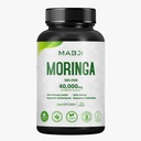 Pure Organic Moringa Leaf Capsules 40000 mg, 180 Vegan Capsules, 3 Month Supply, Moringa Oleifera, Antioxidant, Immune & Cellular Support, Superfood Supplement