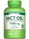 Nature's Truth MCT Oil Pills | 3600mg | 100 Softgels | Keto Friendly | with Caprylic & Capric Acid | Non-GMO and Gluten Free Supplement