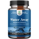 Water Away Herbal Diuretic Pills High Strength - Fluid Retention Supplement with Dandelion Leaf Extract & Green Tea for Bloating Relief for Women & Men - Capsules for Leg & Feet Swelling - 60 Count