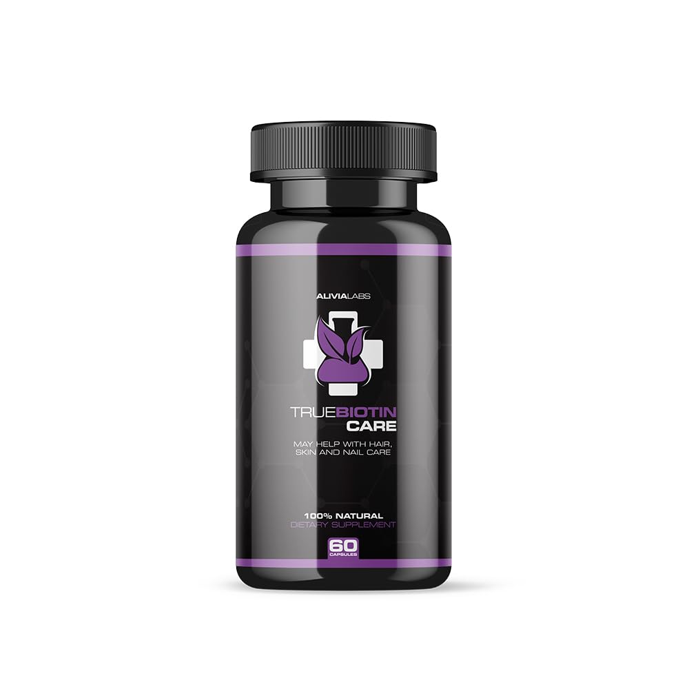 True Biotin Care - Supports Healthy Hair, Skin and Nails, 5,000 mcg, Rapid Release 60 Count