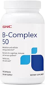 GNC B-Complex 50 | Cellular Energy Production | 90 Capsules