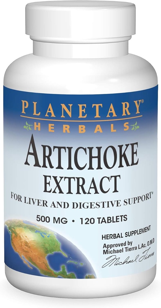 Planetary Herbals Artichoke Extract δισκία, 500 mg, 120 Count