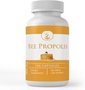 Αμιγώς πρωτότυπα συστατικά Bee Propolis, (100 κάψουλες) Πάντα καθαρό, χωρίς πρόσθετα ή πληρωτικά, Εργαστήριο Επαληθευμένο