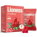 Lioness Energy Strawberry Pick Me Up Gummies, are Caffeine-Free Energy, Focus & Craving Support with Lion’s Mane, Ginseng, Gymnema & Chromium, No Added Sugar, Vegan Gluten Free, 8 Ct