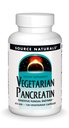 Source Naturals Vegetarian Pancreatin, Comprehensive Digestive Enzymes from Plants, 475mg - 120 Capsules