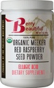 Berry Beautiful Organic Meeker Red Raspberry Seed Powder (Ellagic Acid, Fiber) - 1 lb (454g) - Cold-Pressed from US-Grown Raspberries