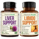 Liver Cleanse Detox & Repair Milk Thistle Supplement - Herbal Liver Support & Muscle Strength Support for Men with Fenugreek, Maca Root, Tongkat Ali