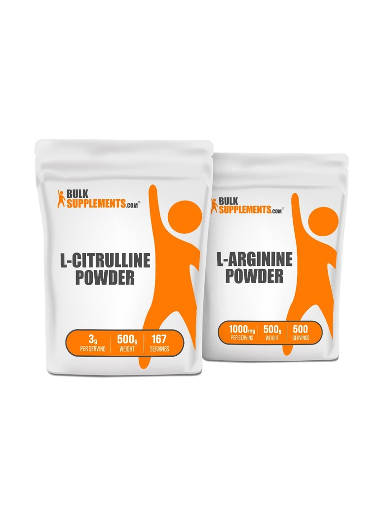 BulkSupplements L-Citrulline 500g + L-Arginine 500g Bundle