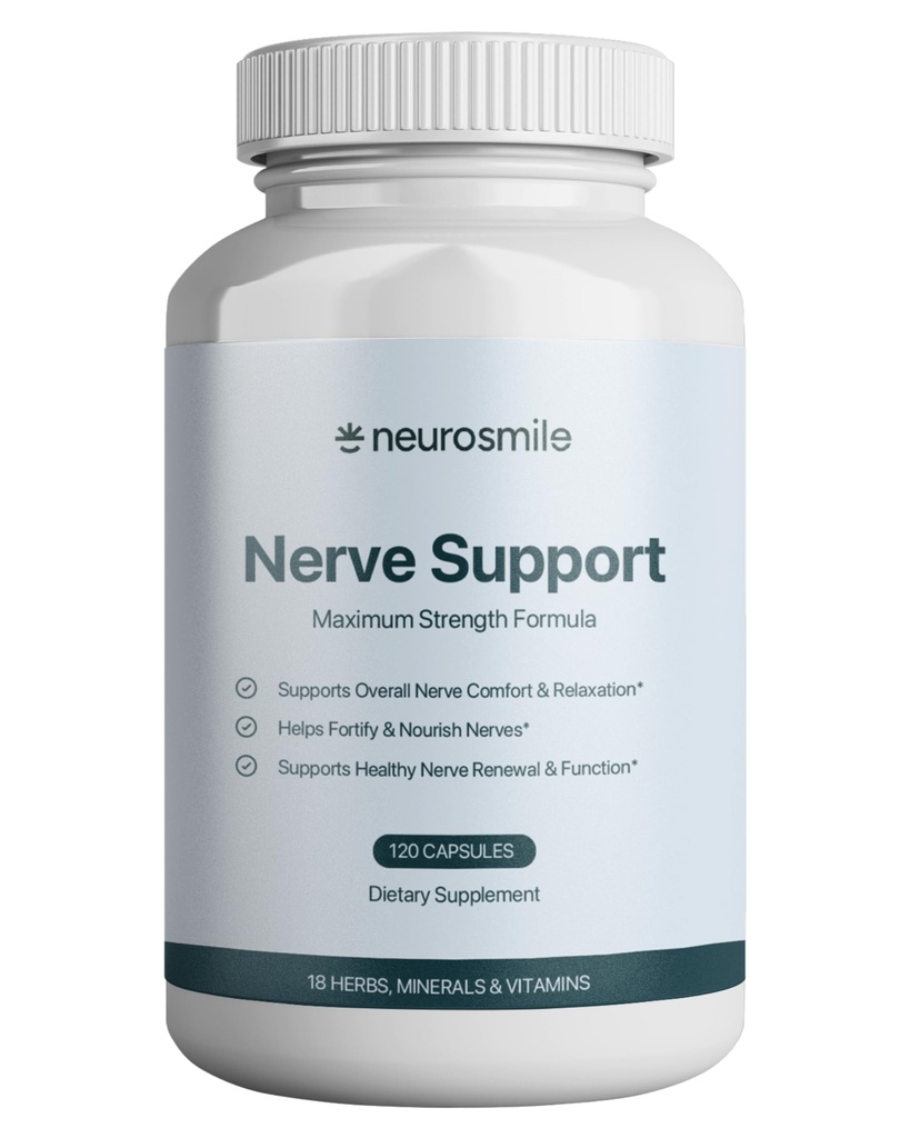 Nerve Support Supplement | Support Healthy Sensation | Alpha Lipoic Acid 600 mg, Methylcobalamin & L-Carnitine | 18 Nutrients | 120 Capsules (30 Day Supply)
