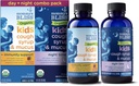 Mommy's Bliss Organic Cough Syrup & Mucus for Kids, Day and Night Combo Pack with Vitamin C and Immunity Support, Περιέχει βιολογικό μέλι και κισσός φύλλο, 4 fl Oz (Pack of 2)