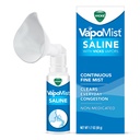 Vicks VapoMist Saline, Gentle Saline Mist with Soothing Vicks Vapors, Non- Medicated, 1.7 oz