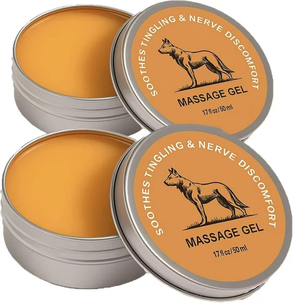 Nerve Relief Balm for Neuropathy, Cooling Soothing Massage Cream for Muscle-2PCS
