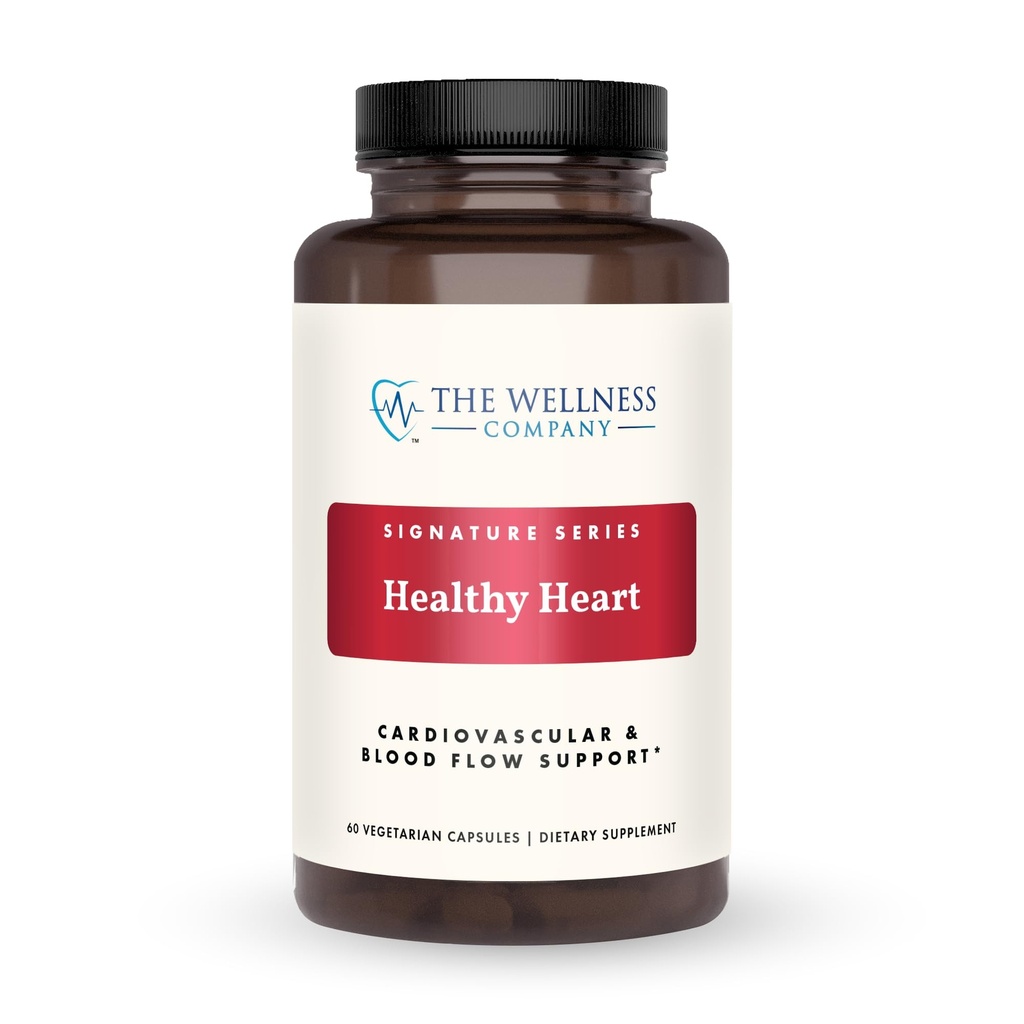 The Wellness Company Healthy Heart - Cardiovascular Strength, Blood Flow, Nitric Oxide Production & Healthy Cholesterol Levels | 60ct (1 Month Supply)