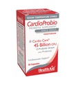 HealthAid CardioProbio Gut-Heart Probiotic – 45 Billion CFU, 12 Strains + Prebiotic – Supports Digestive Health & Cardiovascular Wellness – Acid & Bile Resistant, Vegetarian – 30 Capsules*