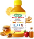 Heart Health 400 ml Συμπλήρωμα διατροφής - Υποστηρίζει Καρδιά Ευεξία και Χαμηλώνει Χοληστερόλη - Μηλίτη Μηλίτη (ACV), Χυμό σκόρδο, Τζίντζερ, Λέμον, και Μέλι - 1 φιάλη