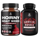 Bundle of Horny Goat Weed for Male Enhancement with Tongkat Ali Saw Palmetto Extract Panax Ginseng and Black Maca Root and Extra Strength Testosterone Booster for Muscle Enlargement Stamina & Strength