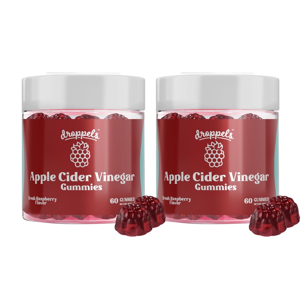 Σταγονίδια Apple Cider Vinegar Gummies 1000mg με Beet Root & Ρόδι 