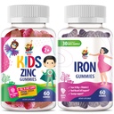 SUNNY SAM Iron Adults with Vitamin C & Zinc Kids Gummies