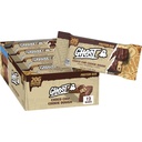 GHOST PROTEIN BAR, CHOCO CHIP COOKIE DOUGH Flavor, 20G Protein, 2G Sugar, 12 Dual-Bar Packs, 27.6 oz