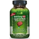 Irwin Naturals Quick Energy RED Liquid-Gel Multi με Nitric Oxide Booster - 72 Liquid Softgels - με Nitric Oxide Booster, Turmeric, Brown Kelp, Maca & Beet Root