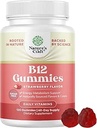 Βιταμίνη Β12 Gummies for Adults - Χωρίς ζάχαρη Βιταμίνη Β12 1000 mcg Μασώμενες τσίχλες για την Ενέργεια & Υποστήριξη διάθεσης Ανοσοποιητική & Νεύρα Υγεία - Kosher Non-GMO & Gluten Free Συμπλήρωμα για γυναίκες & άνδρες - 120 Count