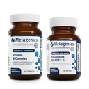 Metagenics Bundle - Glycogenics & D3 10,000 + K - 60 Count of Glycogenics for Energy & Healthy Stress Response Support - 60 Softgels of D3 10,000 + K for Immune Support, Bone Health & Heart Health
