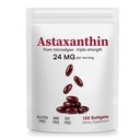 Astaxanthin Supplements 24mg, Natural Microalgae Source, Antioxidant Supplement for Eye, Joint, Skin Health, 4 Month Supply- 120 Softgels (Pack of 1)