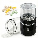 Electric Pill Crusher Grinder Pulverizer -Fine Powder with Stainless Steel Grinding Head for Multiple Large/Small Tablets & Vitamins - Travel-Friendly for Easy Cleaning