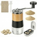 Small Portable Pill Crusher Grinder with Ergonomic Crank Handle,Grinds Pills to Fine Powder for Elderly,Crushes Multiple Small & Large Tablets & Vitamins,for Pets,Feeding Tube,Kids,Home & Travel Use