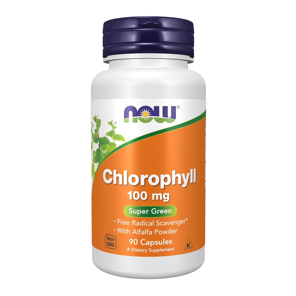 Τώρα Τρόφιμα Χλωροφύλλη 100 mg Caps, 90 ct