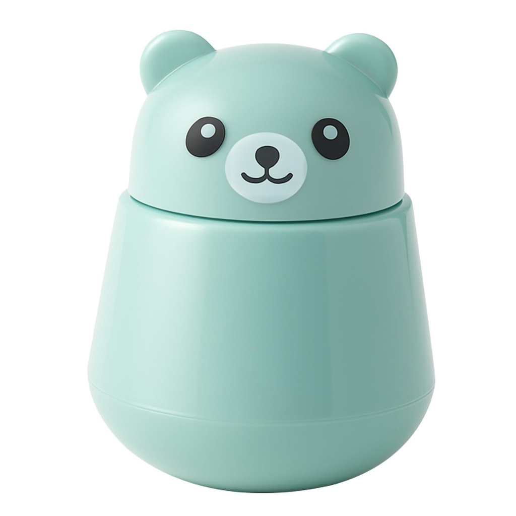 Bear Pill Crusher Vitamins, Tablets Crusher and Grinder BPA-Free ABS, Easy to Grind & Clean, Leakproof Portable Crusher for Pets, Kids and Elders, Green