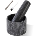 Pill Crusher, 3 inch Pill Crusher Grinder Fine Powder, Large Marble and Pestle Set, Arthritic Hands Pill Grinder