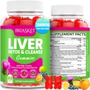 Liver Detox Cleanse & Repair Gummies, 2000 mg Milk Thistle Extract, with Dandelion, Artichoke Extract & 23 Herbs, for Liver Detox—Fruit Flavor, 60 Gummies
