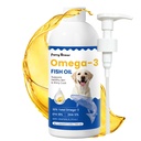 Omega 3 Fish Oil for Dogs & Cats - Promotes Healthy Skin, Shiny Coat, & Strong Joints - Made with Wild Wild-Caught Fish for Dogs – Tasty Fast-Absorbing Omega 3 6 9 Supplement (8.45oz)