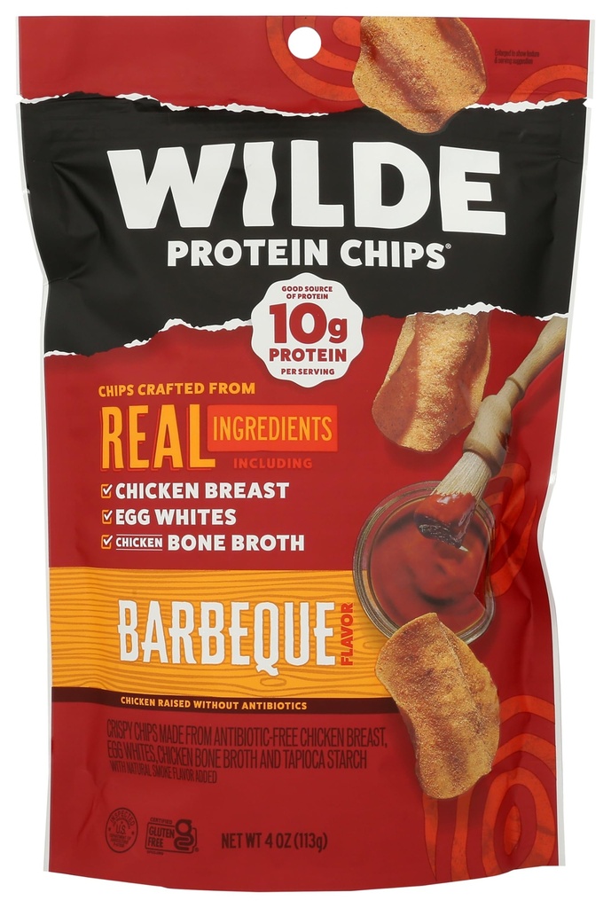 Wilde Snacks Chips Protein Bbq 4 OZ