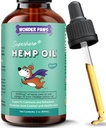 WONDER PAWS Βιολογικό έλαιο κάνναβης για σκύλους – 9.000 mg έλαιο κάνναβης με λάδι σολομού Αλάσκας & Ωμέγα 3 λιπαρά οξέα - κάνναβη για κατοικίδια, κοινή υγεία, αγχωτική ανακούφιση, ηρεμία, δέρμα & ανοσοποιητικό - 60 ml σταγόνες έλαιο κάνναβης