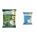 Quest Nutrition Protein Chips, Sour Cream & Onion, High Protein, Low Carb, Pack of 12 & Tortilla Style Protein Chips, Ranch, Baked, 19g Protein