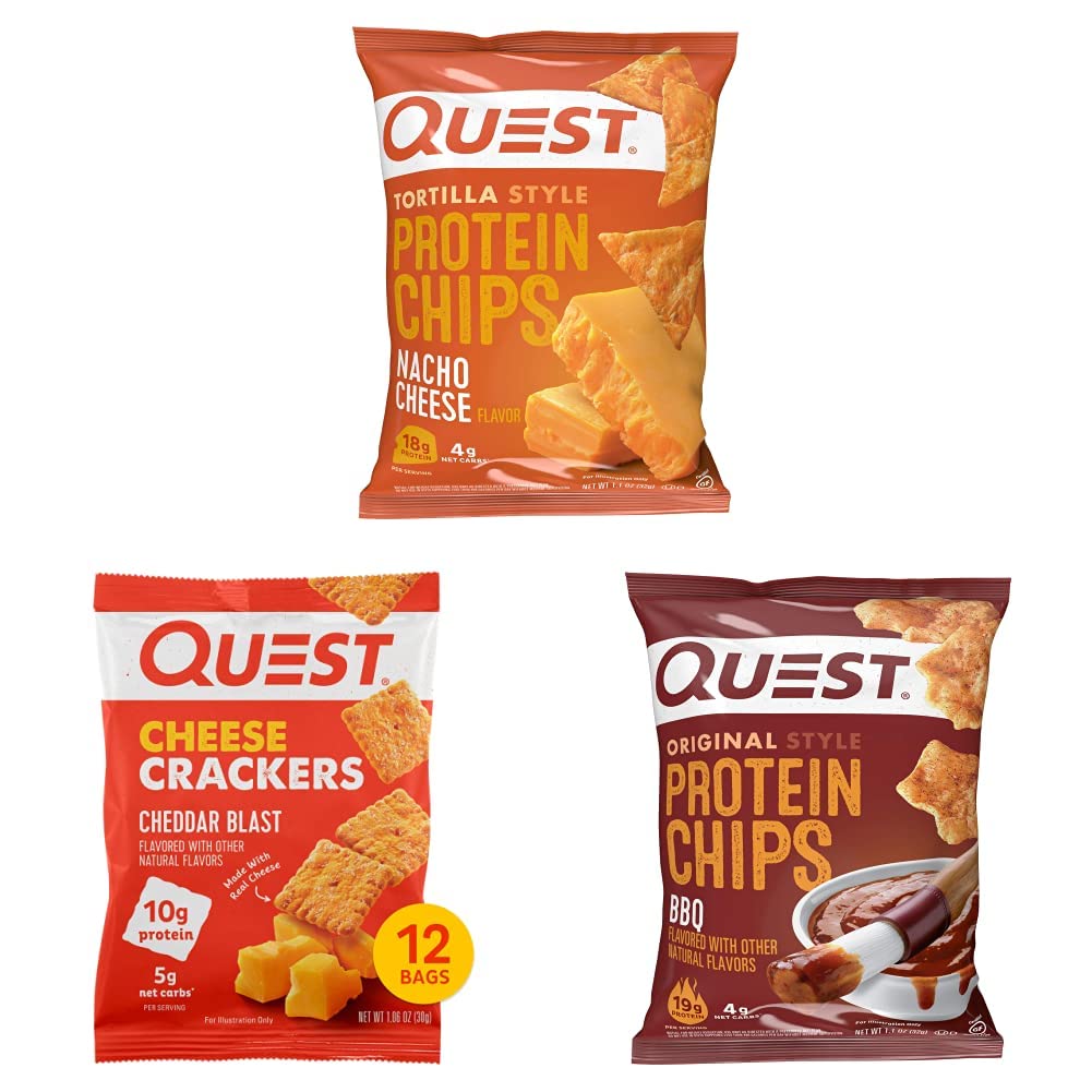 Quest Nutrition Protein Chips and Cheese Crackers Bundle (12 Count)