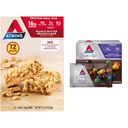 Atkins Peanut Butter Granola Protein Meal Bar, High Fiber, 16g Protein, 1g Sugar, 4g Net Carb & Endulge Chocolate Peanut Candies, Dessert Favorite, 0g Sugar, 20 Counts