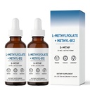 L-Methylfolate, 15mg L-Methylfolate + Methyl-B12, Improved Focus and Attention, Balanced Mood & Overall Wellness, Organic Berry Flavor, Liquid Sublingual Form, 1fl oz