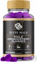 Elite Male Gummies for Men - Male Support Gummies Official Formula Elite Male Gummies for Men Multivitamin Advanced Formula Supplement Energy Metabolism (60 Gummies)