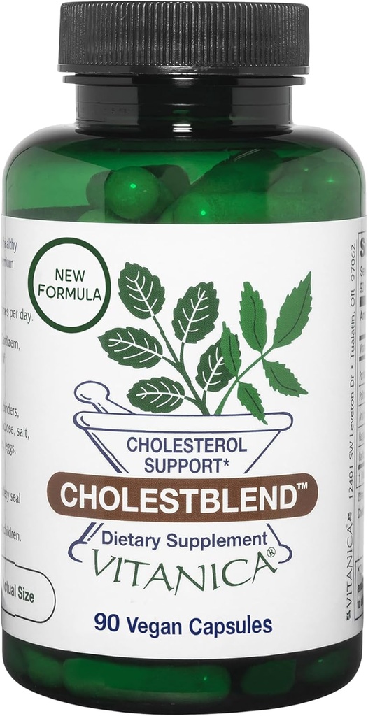 Vitanica Cholestblend, Χοληστερόλη Υποστήριξη, Vegan, 90 κάψουλες