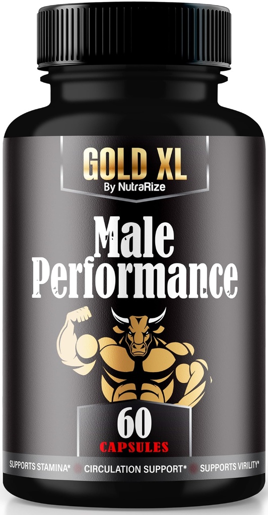 Gold XL Capsules, Premium GoldXL Pills for Sustained Energy Levels, All-Natural Supplement for Men to Support Performance, Stamina & Overall Health, Official Pastillas Review (60 Capsules)
