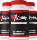 (3 Pack) MaxVirility Capsules, Official Max Virility For Men, Premium High Performance Formula for Overall Health, All-Natural Ingredients for Male Performance, MaxVirility Review (180 Capsules)